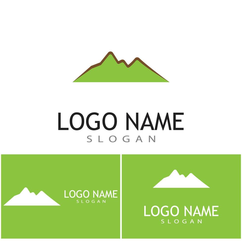 berg pictogram logo sjabloon vector illustratie ontwerp