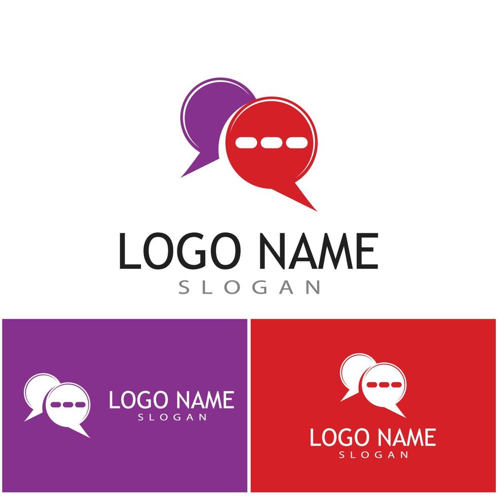 chat logo sjabloon vector symbool natuur