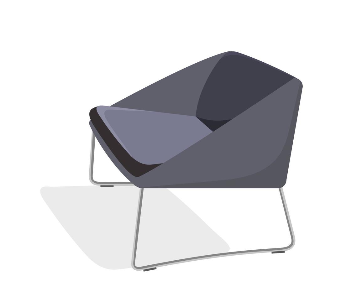 fauteuil modern interieur meubelen vector illustratie in een vlakke stijl geïsoleerd