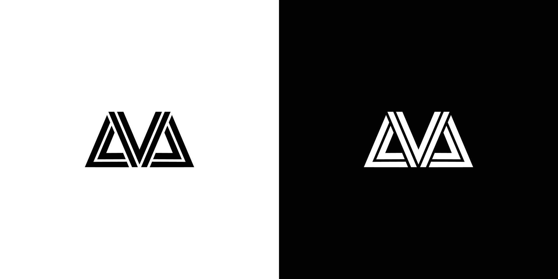 uniek en modern eerste letter m-logo-ontwerp vector