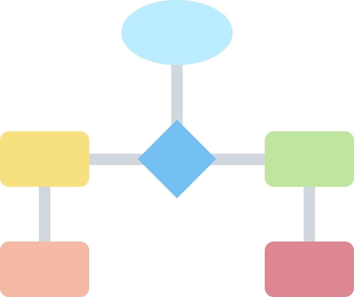 stroomdiagram egale kleur pictogram vector