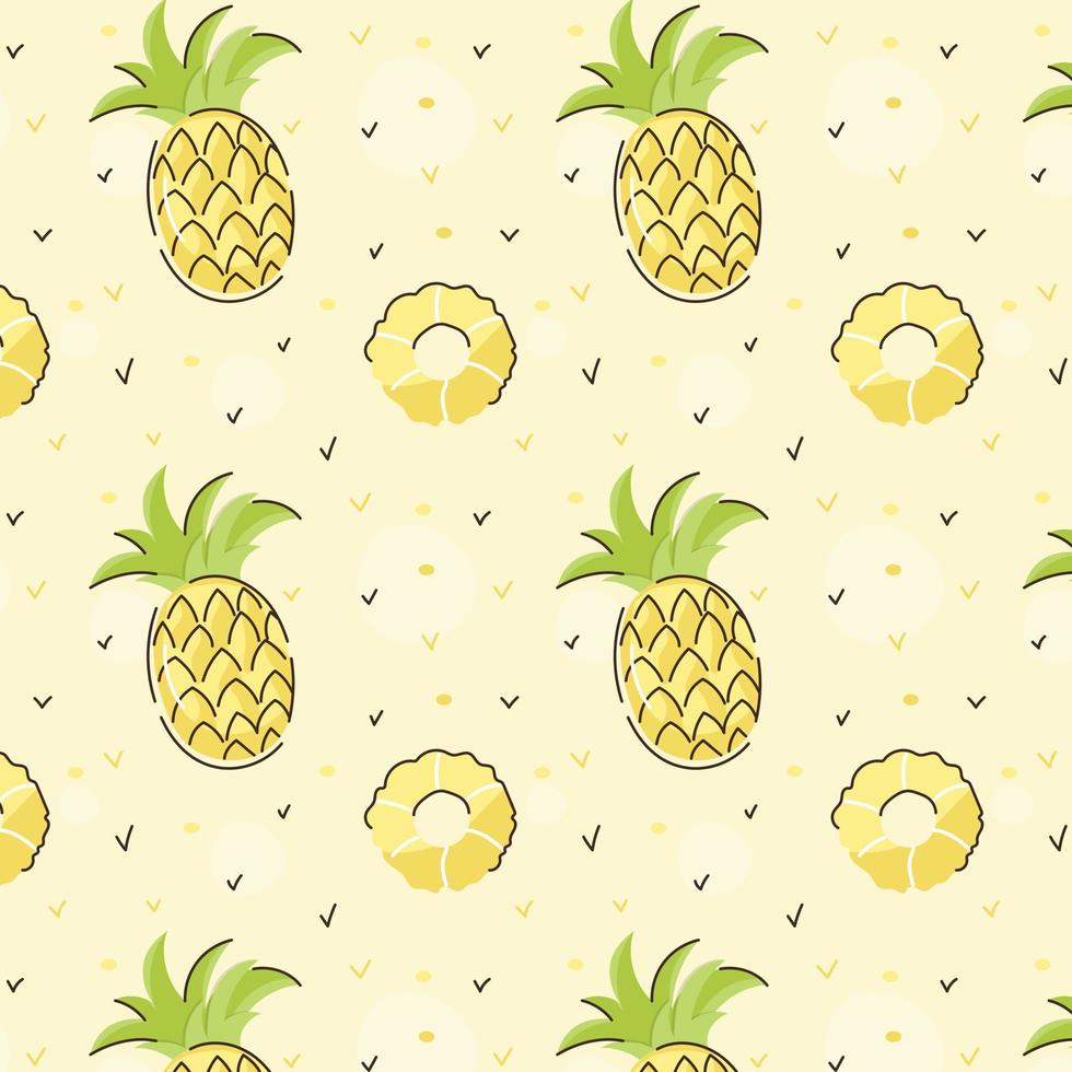 krijg dit geweldige ontwerp van ananaspatroon vector