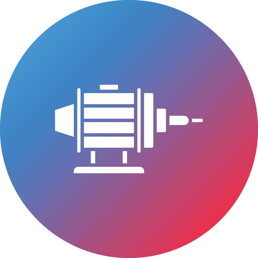 motor glyph cirkel verloop achtergrond icoon vector