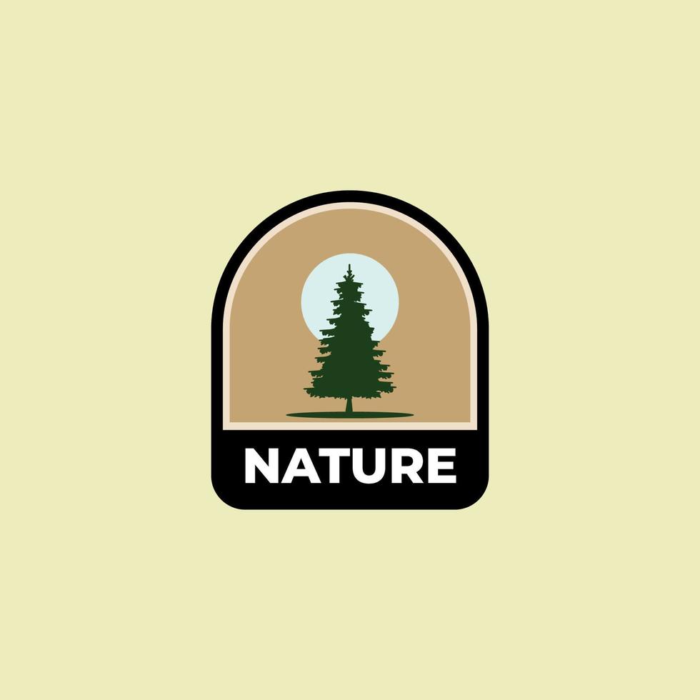 grenen badge logo vector ontwerp illustratie