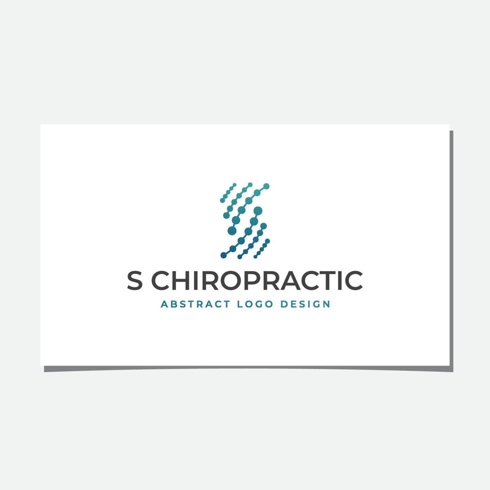 s chiropractie logo ontwerp vector