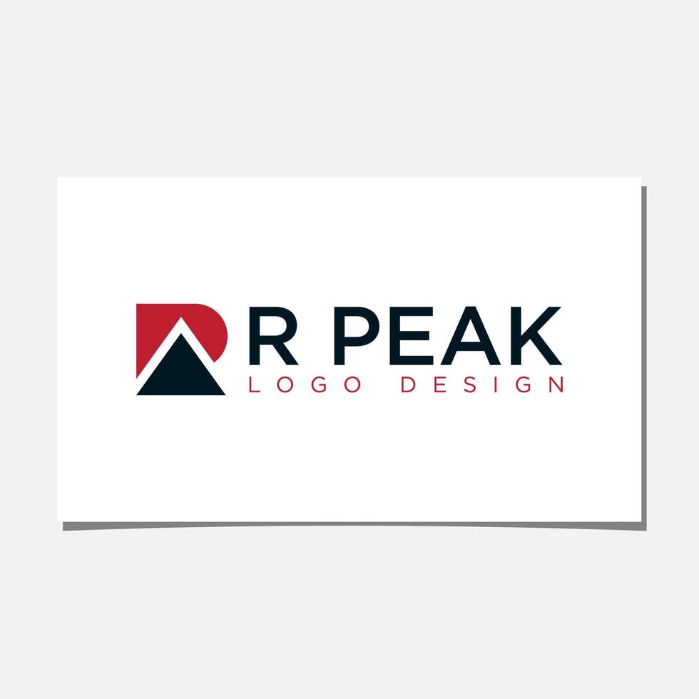 r piek logo ontwerp vector