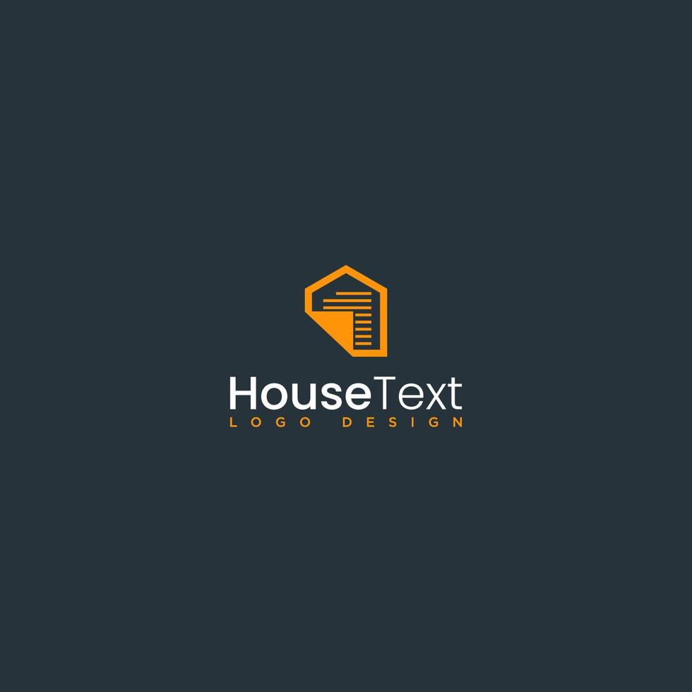 huis document logo ontwerp vector