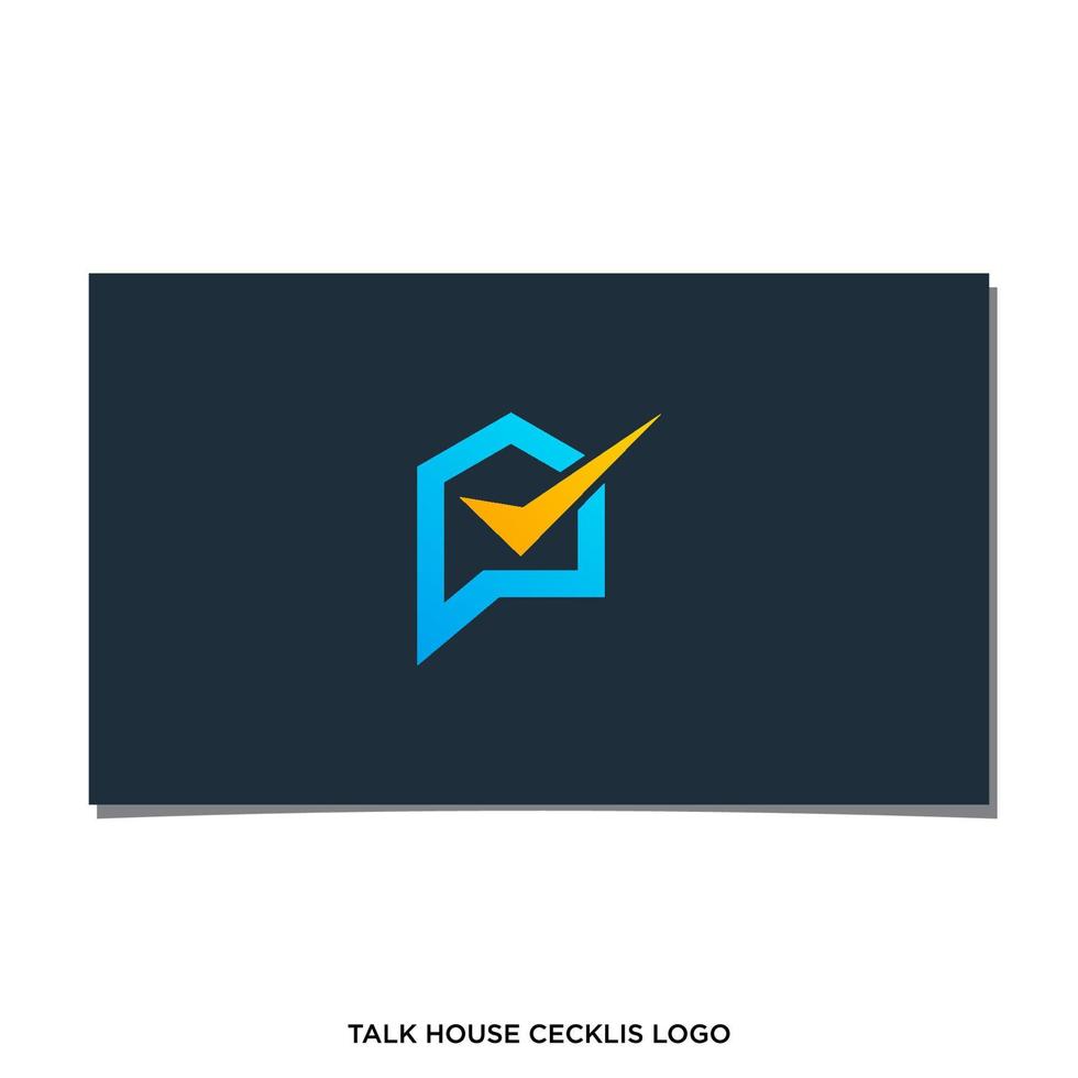 praten huis cecklis logo ontwerp vector