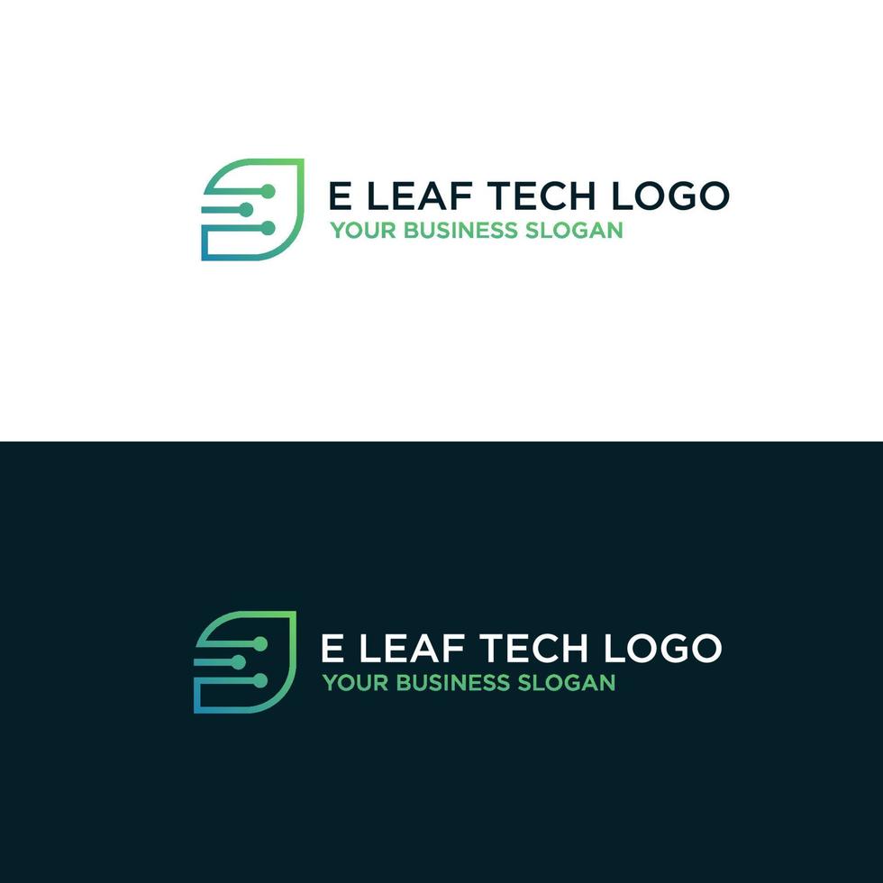 technologie logo met de letters e vector