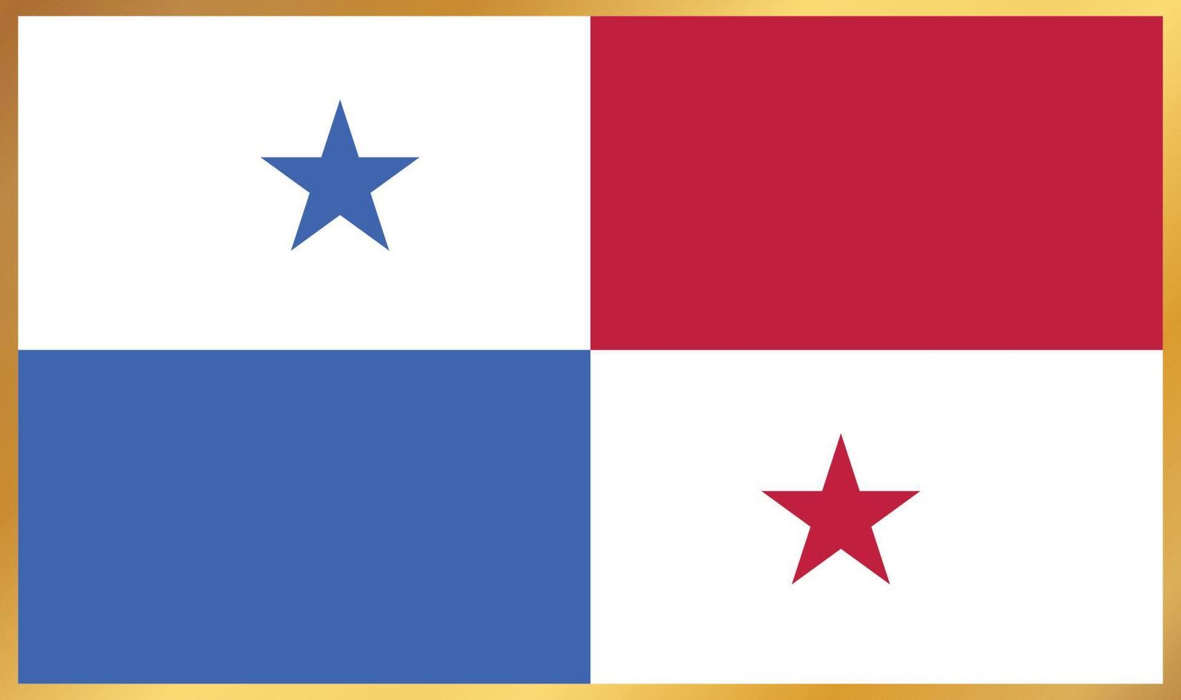 vlag van panama, vectorillustratie vector