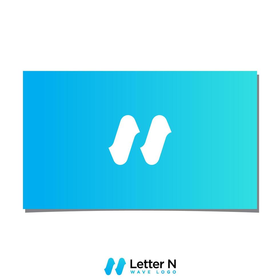 n golf logo ontwerp vector