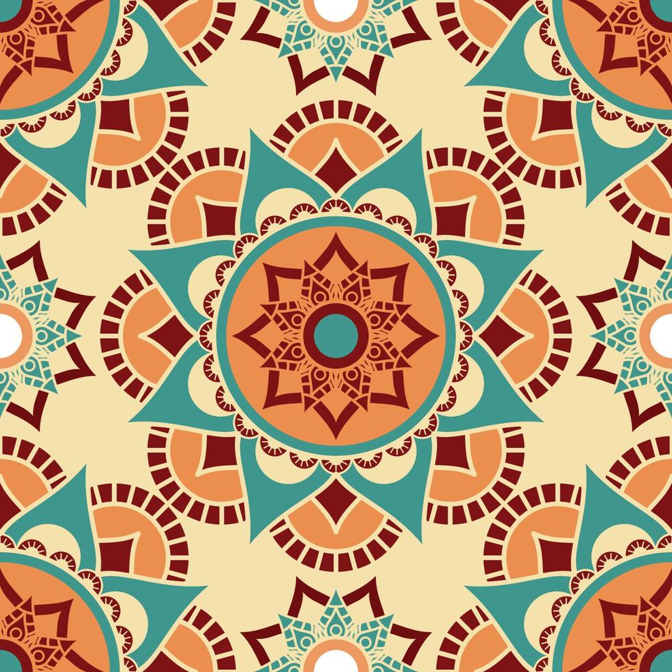 mandala etnisch naadloos patroon vector