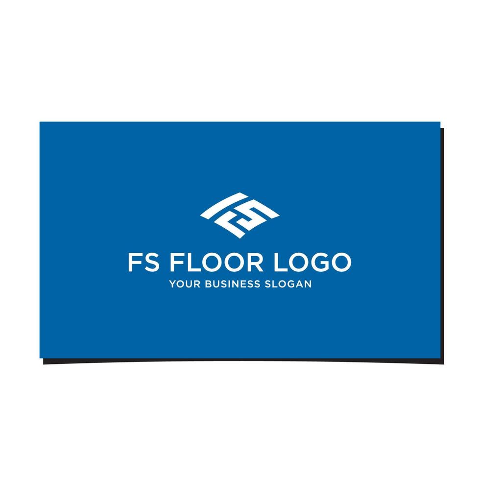 fs vloer logo ontwerp vector
