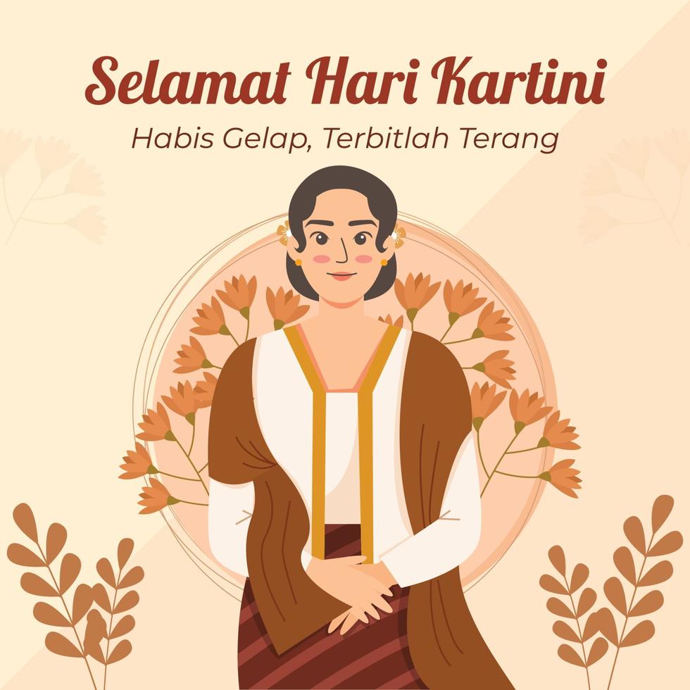 selamat hari kartini vector