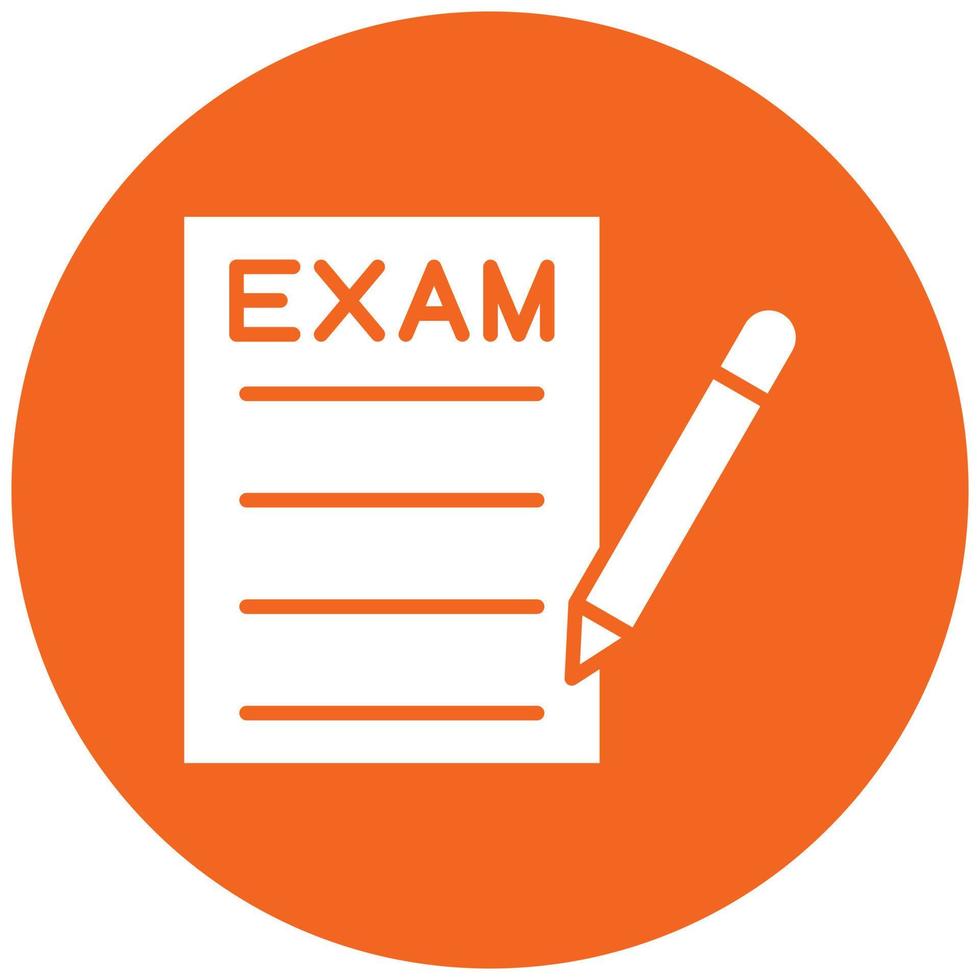 examen pictogramstijl vector