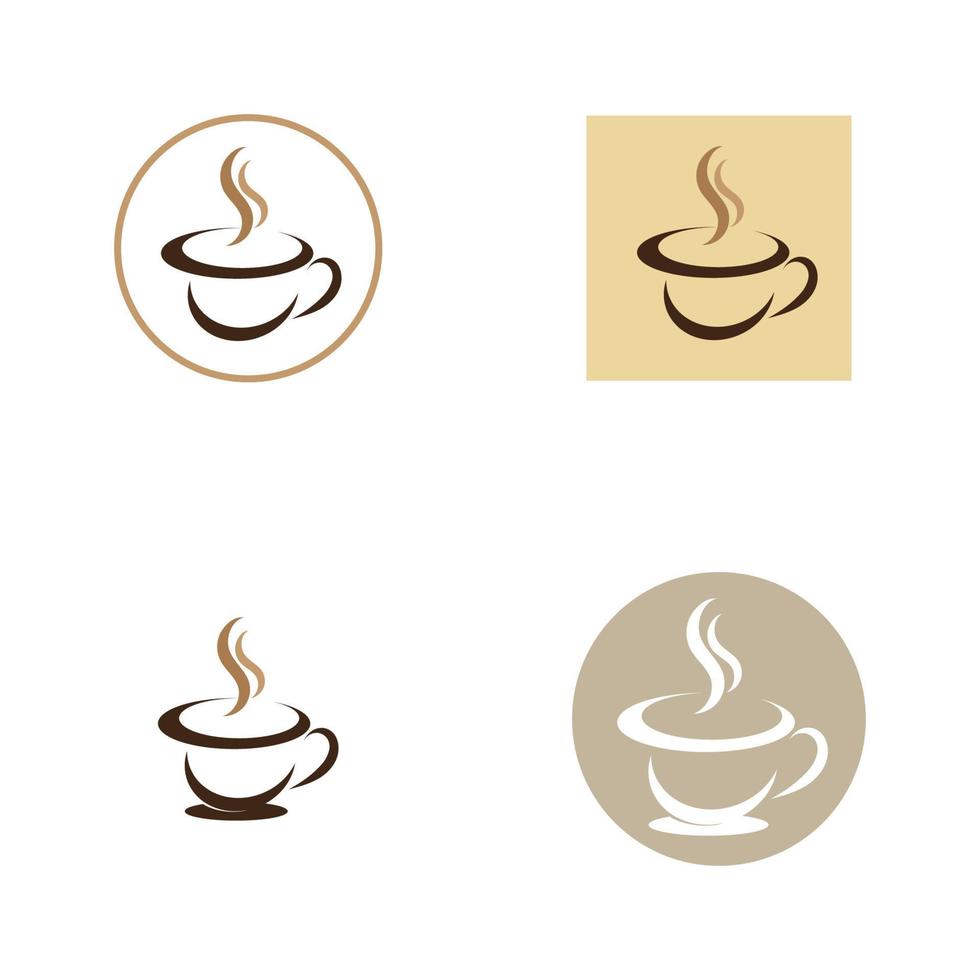 koffiekopje logo sjabloon vector