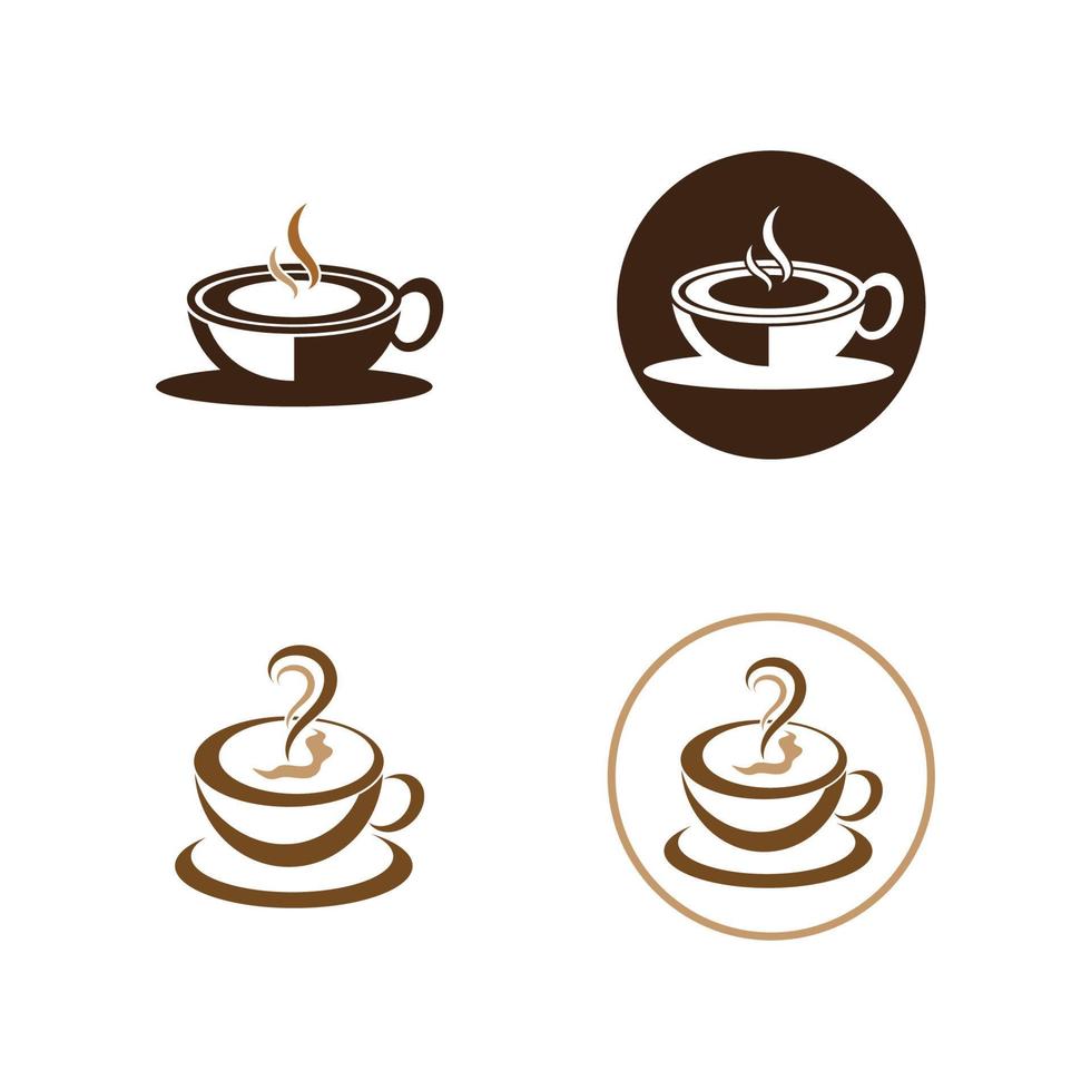 koffiekopje logo sjabloon vector