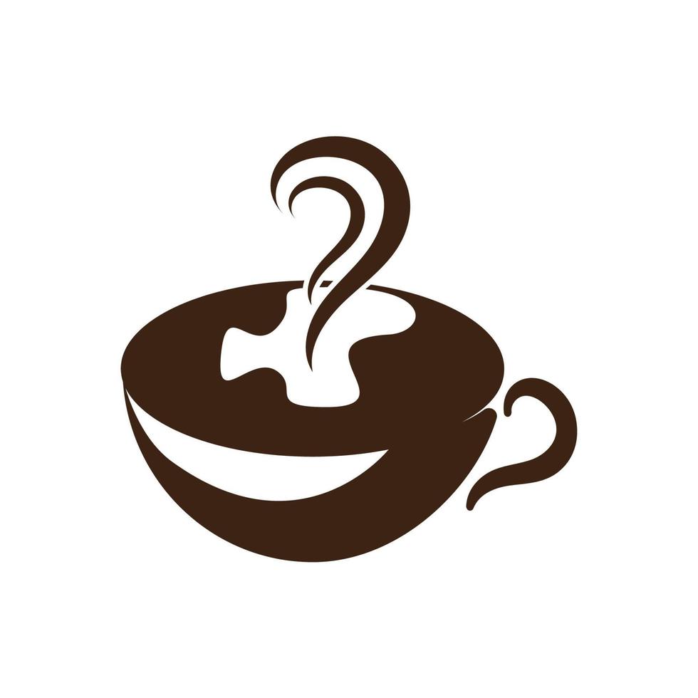 koffiekopje logo sjabloon vector