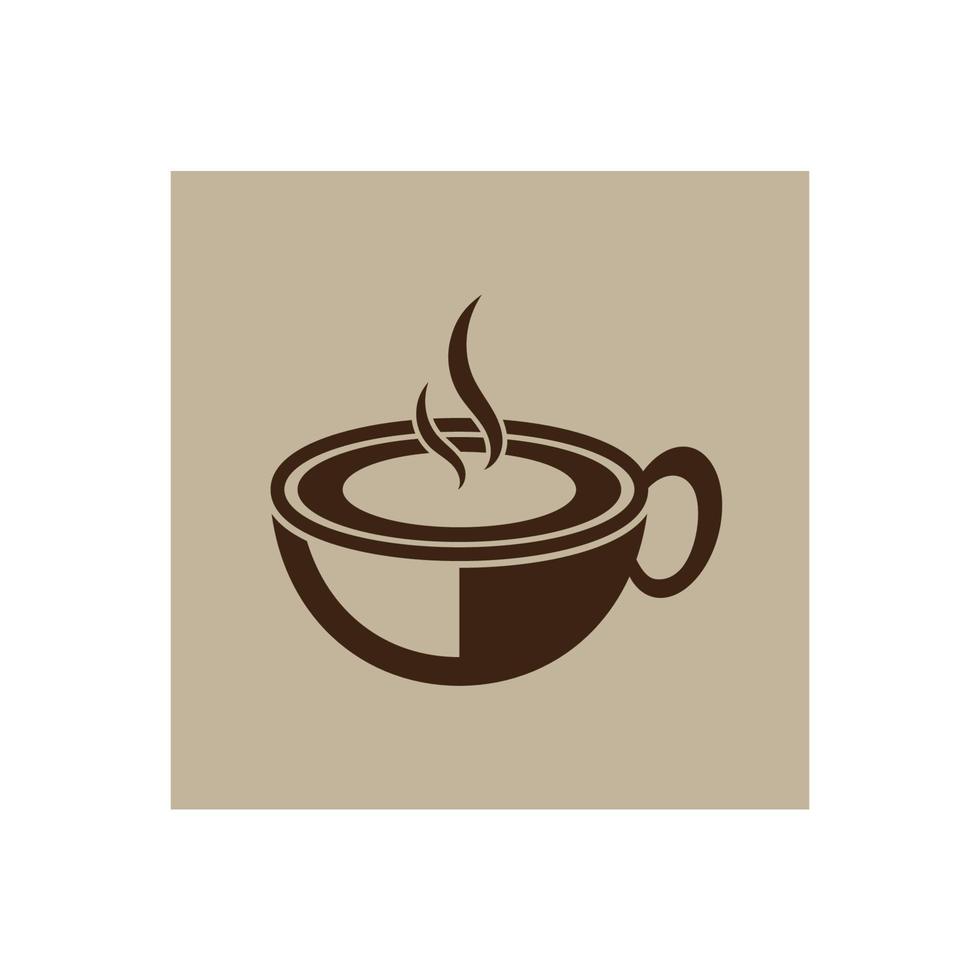 koffiekopje logo sjabloon vector