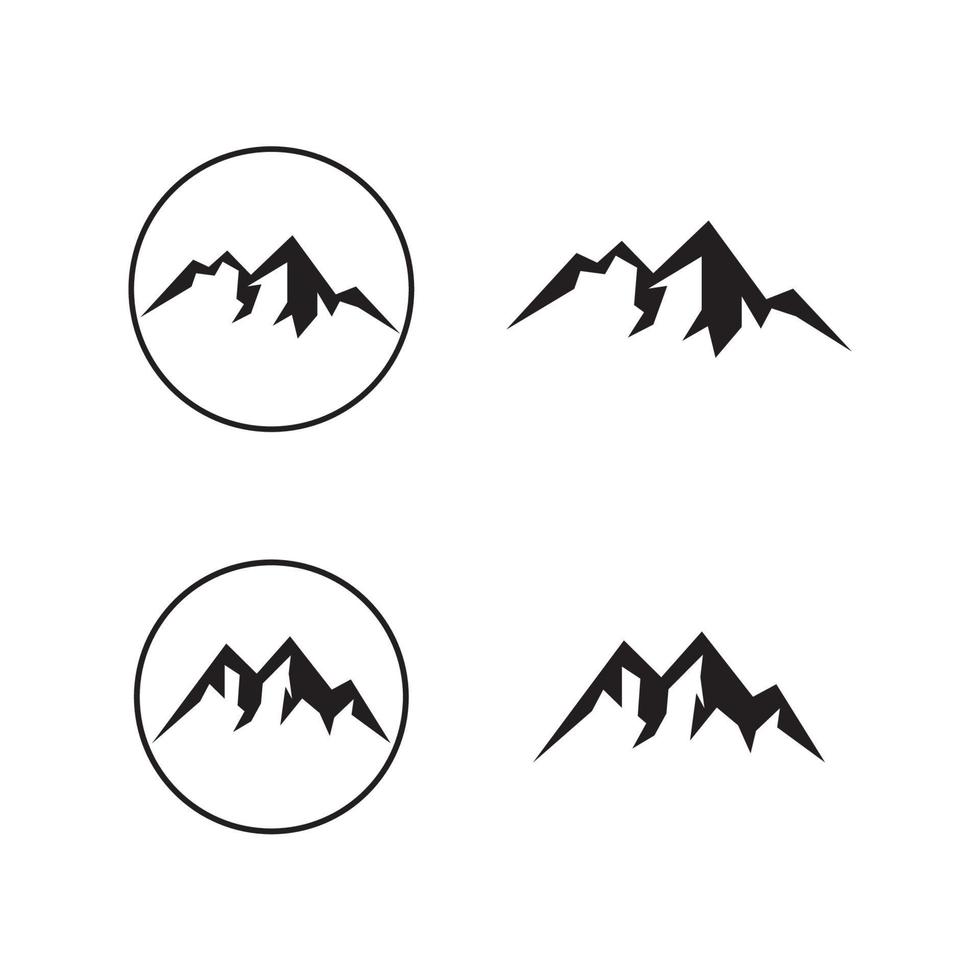 berg pictogram logo ontwerp vector