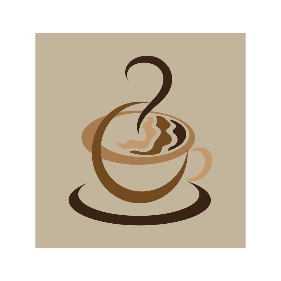 koffiekopje logo sjabloon vector