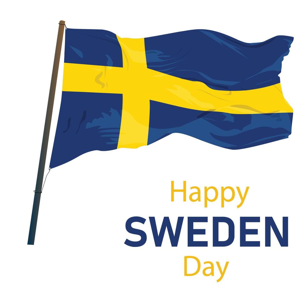 nationale Zweedse dag. vector