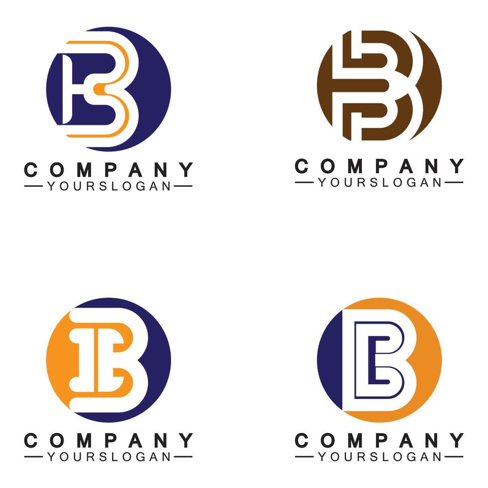 letter b logo vector, letter b bedrijfslogo, modern uniek creatief b logo-ontwerp, minimaal b aanvankelijk gebaseerd vectorpictogram. vector