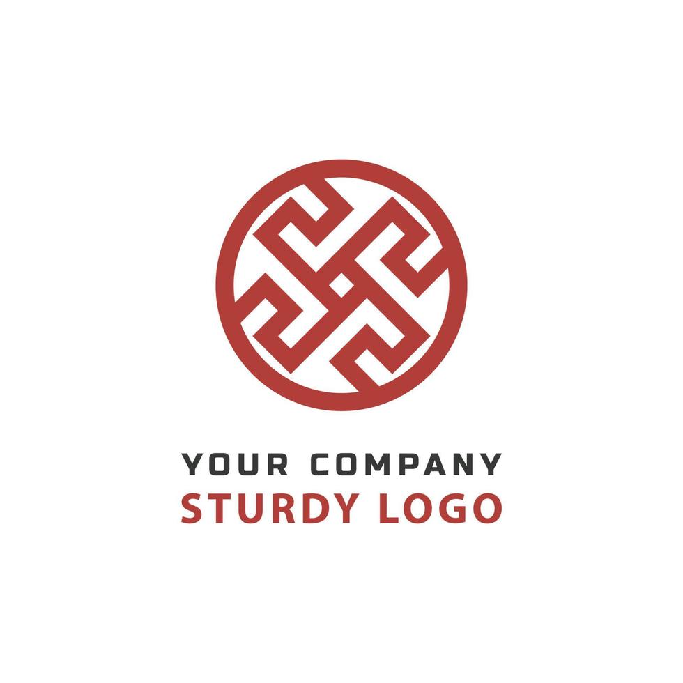 ontwerp logo vectorillustratie. abstract stevig logo concept vector