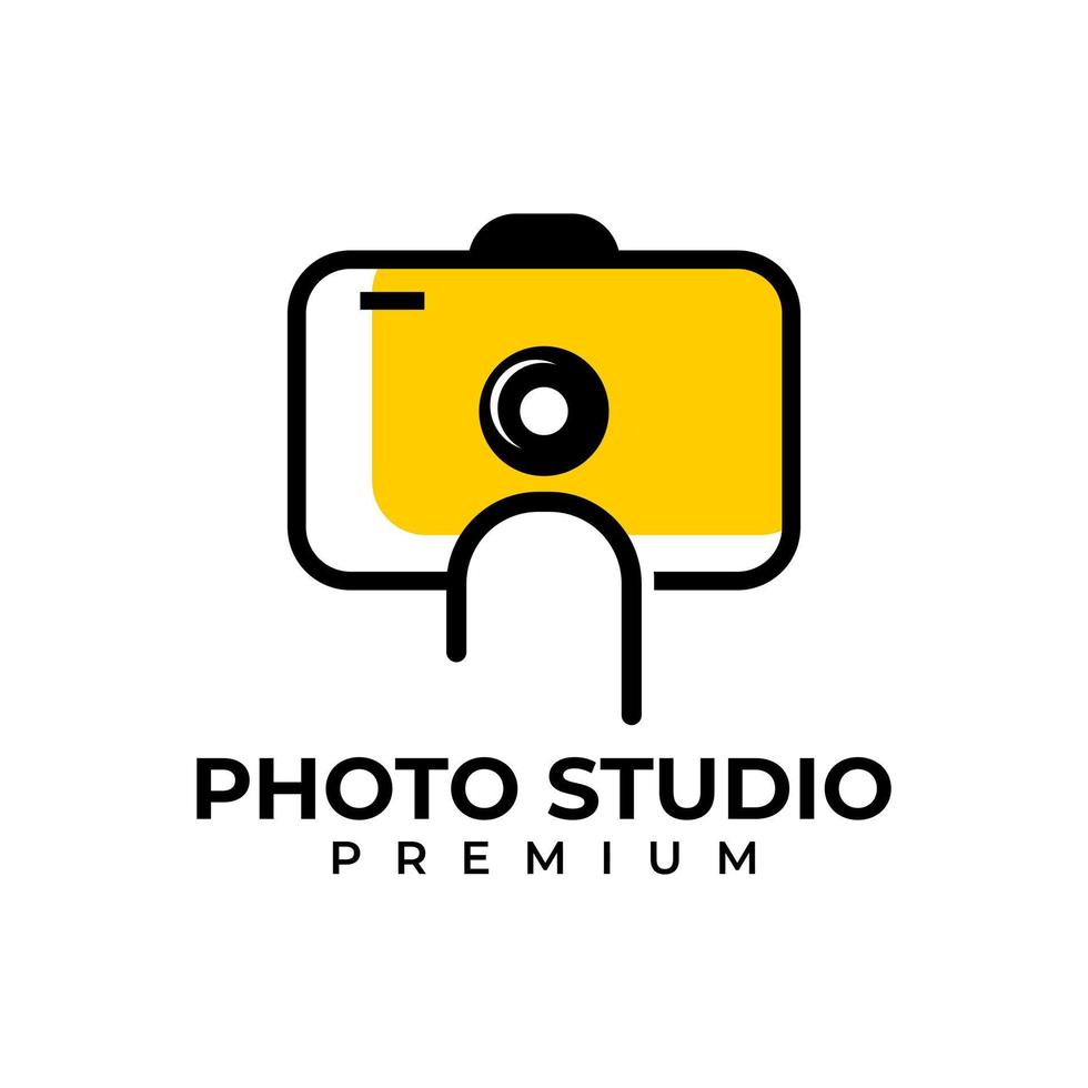 fotostudio logo ontwerp vector