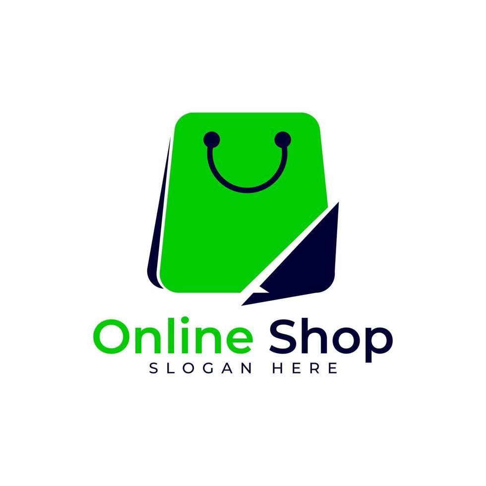 online winkel logo ontwerp vector