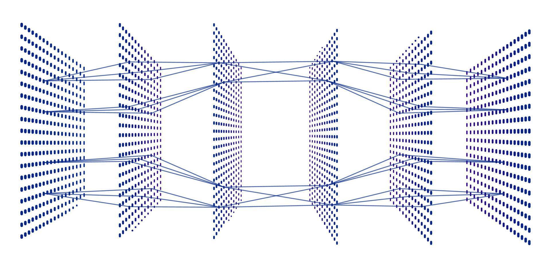 model van deep learning kunstmatig neuraal netwerk vector