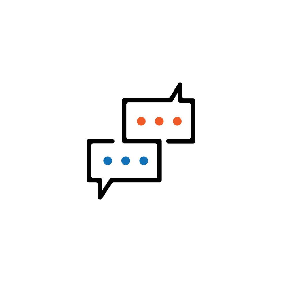 ontwerp chat pictogram symbool vector. vector