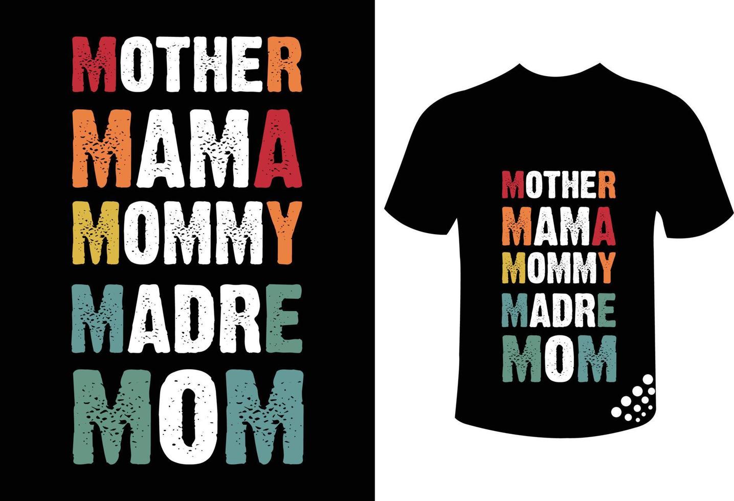 beste typografie t-shirtontwerp voor moederdag vector