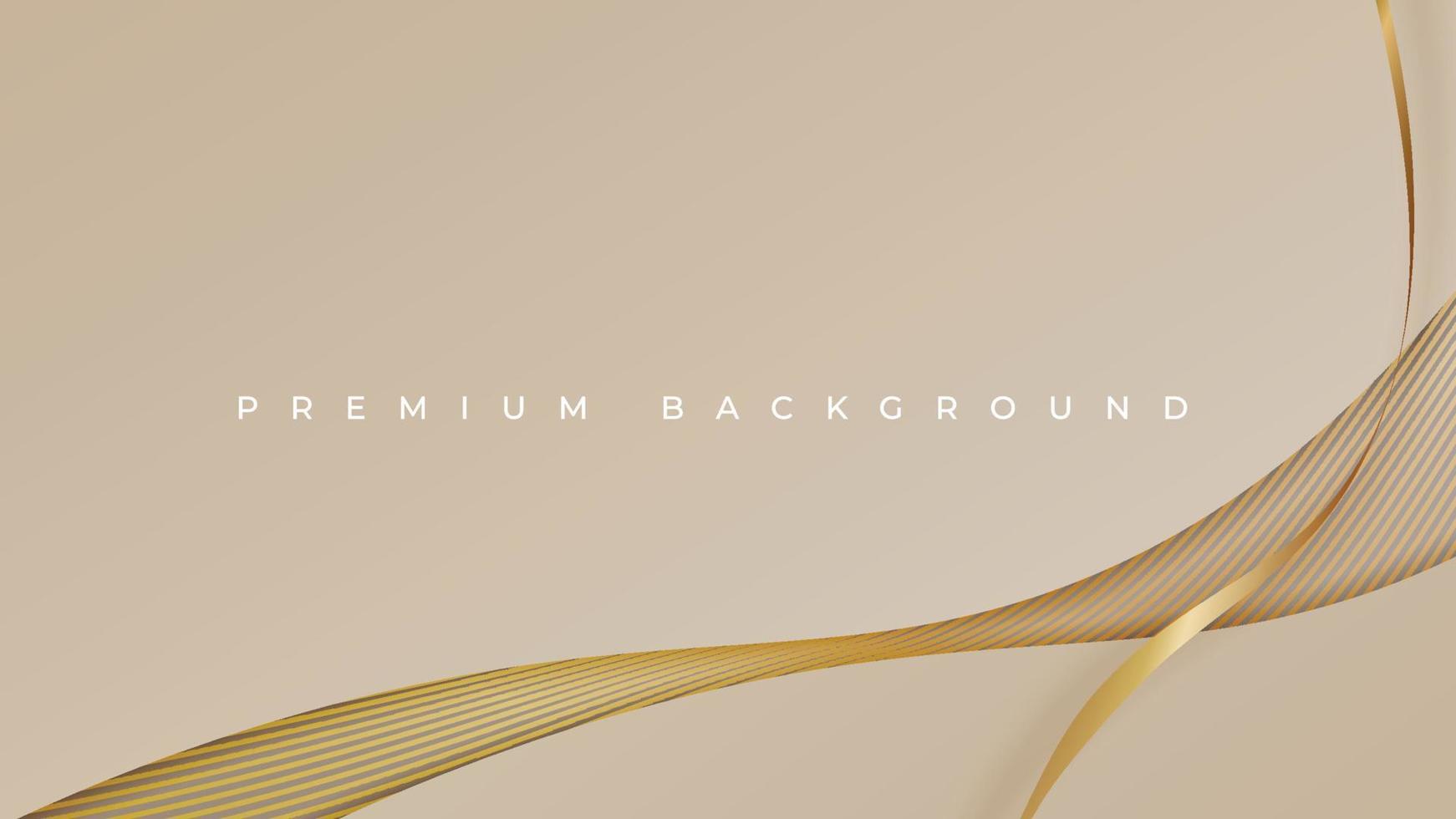 abstracte premium gouden lijnen achtergrond. papier gesneden stijl. luxe concept. vector illustratie