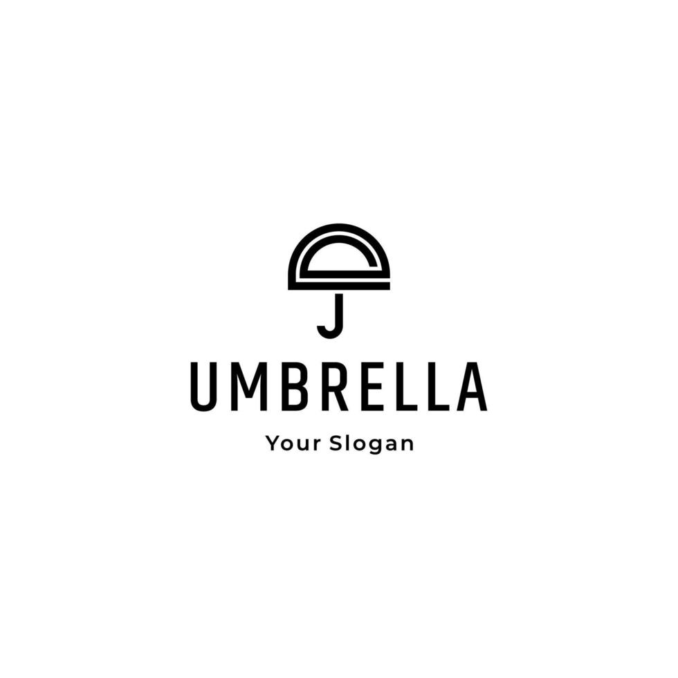 paraplu logo pictogram ontwerpsjabloon vector