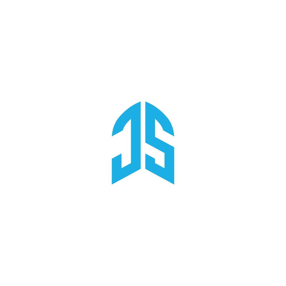 letter js eerste logo ontwerp sjabloon vectorillustratie vector