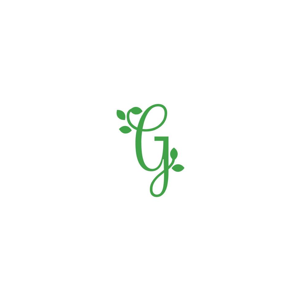 letter g blad logo pictogram ontwerp sjabloon vector