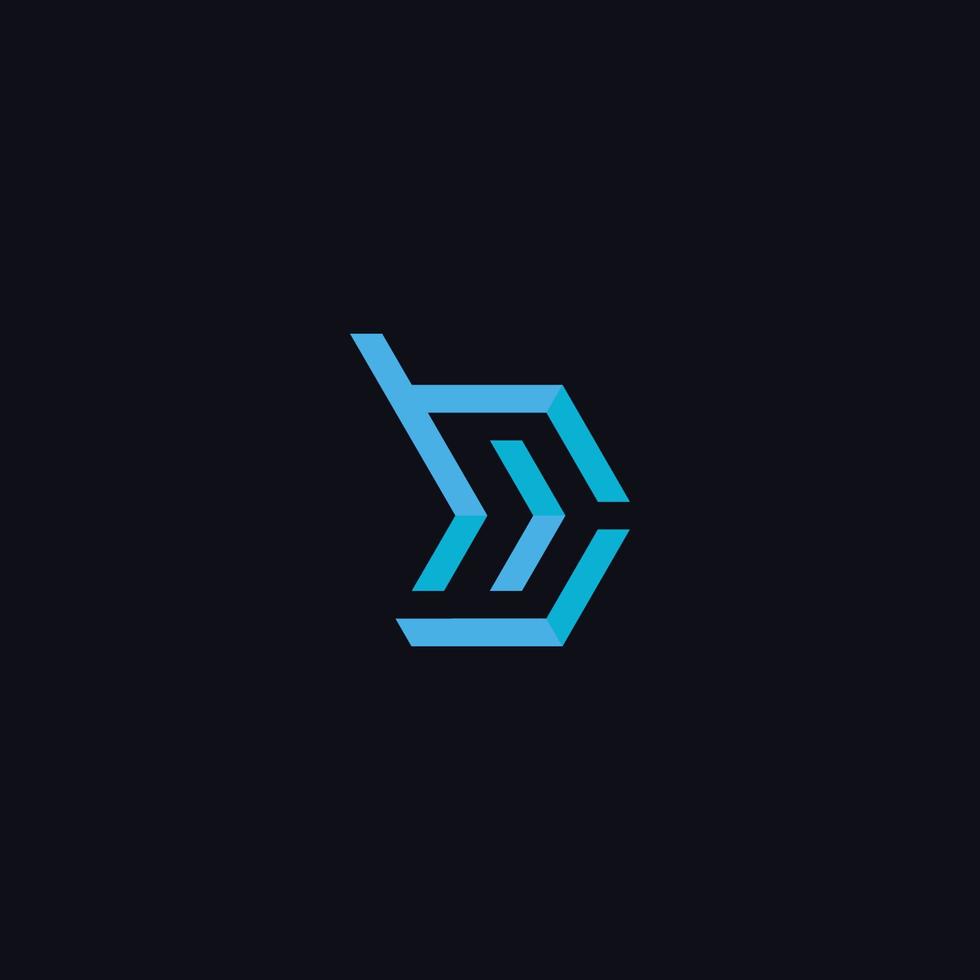 letter b abstract logo pictogram ontwerp sjabloon vector