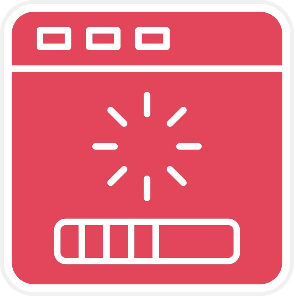 pictogramstijl voor het laden van internet vector