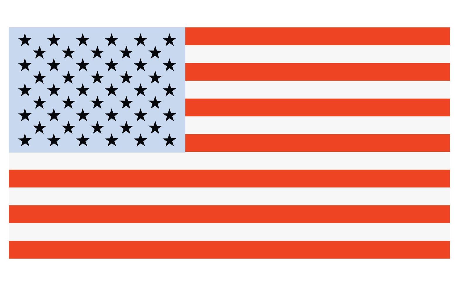 eenvoudig usa vlag verschillende kleur vector of sjabloon afbeelding achtergrondontwerp