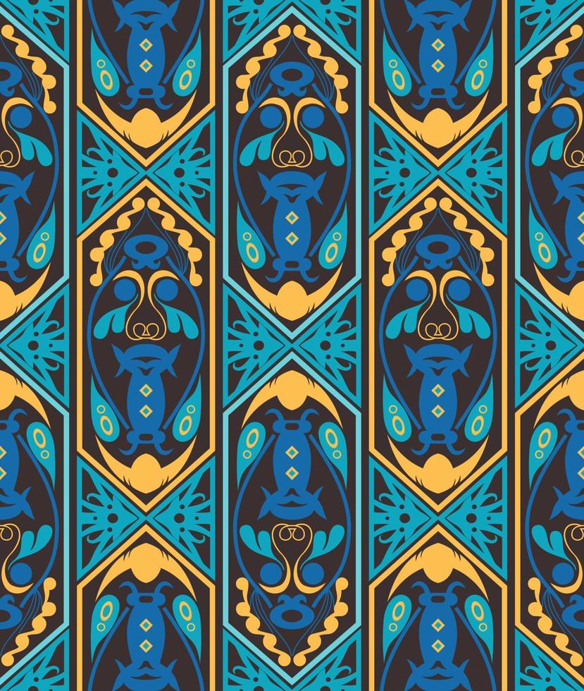 naadloos patroon van dayak etnisch patroon. traditioneel Indonesisch weefselmotief.borneopatroon. vector ontwerp inspiratie. creatief textiel voor mode of stof