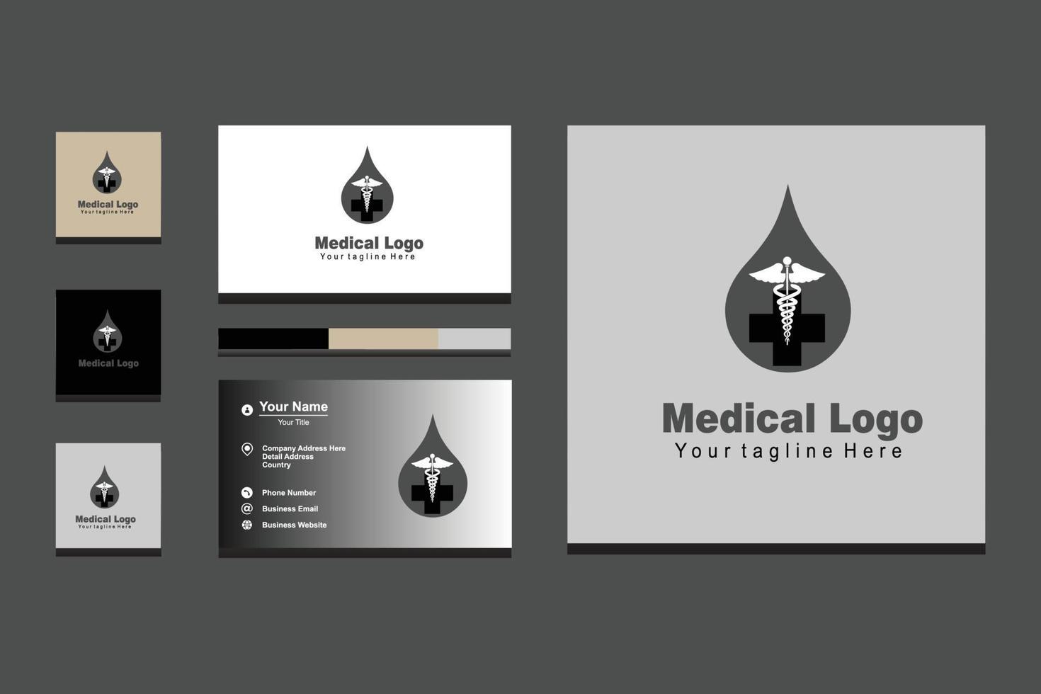 medisch laboratorium logo vector