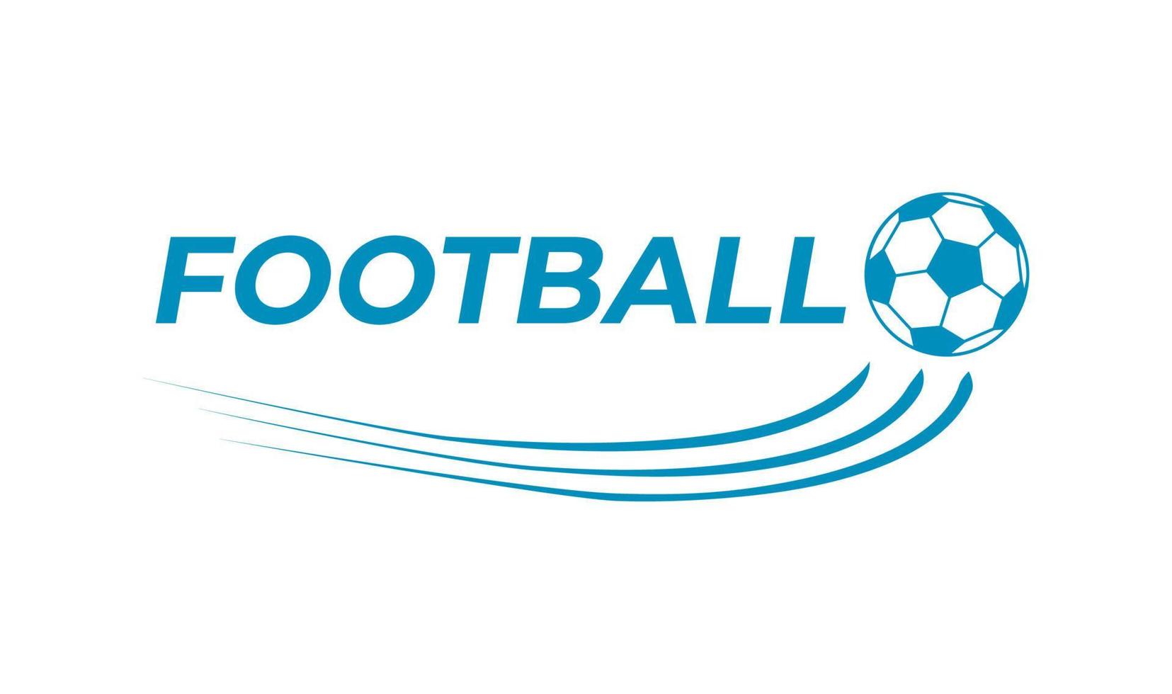 eenvoudig logo, illustratie en vector over voetbal met één kleurenmodel