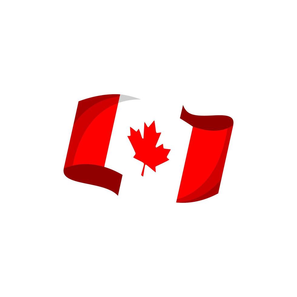 canada nationale vlag vector achtergrond pictogram illustratie logo ontwerp