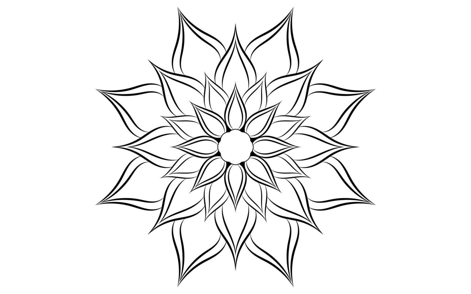 mandala bloemmotief, vintage decoratieve elementen vector