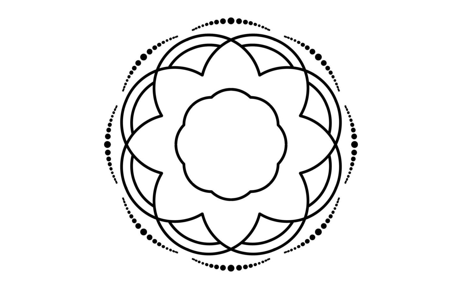 mandala bloemmotief, vintage decoratieve elementen vector