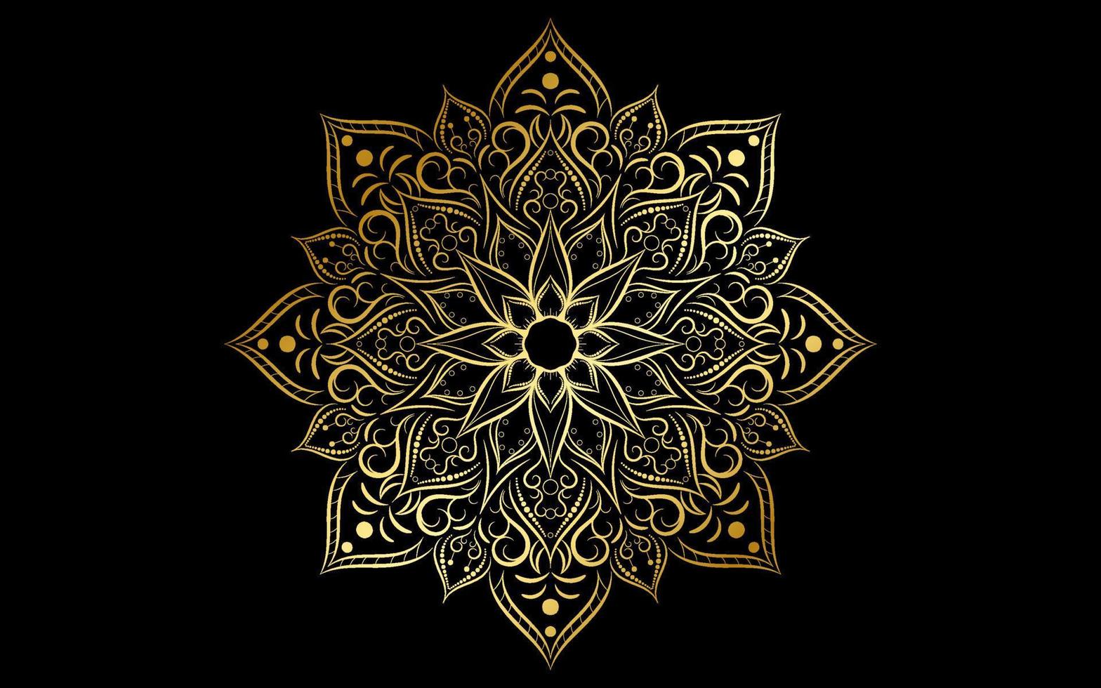 mandala bloemmotief, vintage decoratieve elementen vector