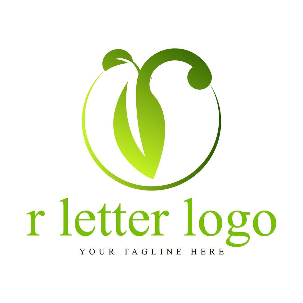 r moderne letter logo ontwerp gratis vector