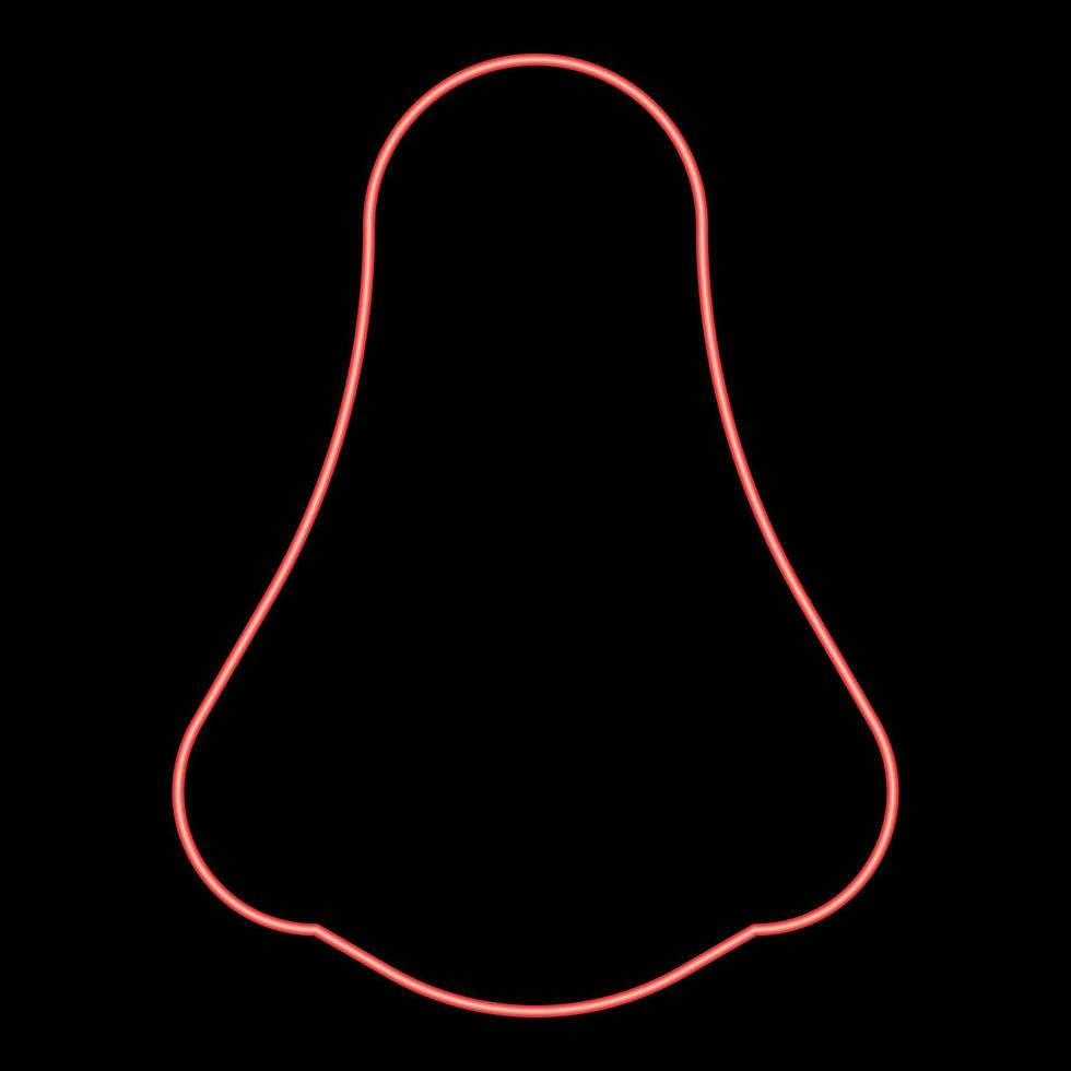 neon neus rode kleur vector illustratie afbeelding vlakke stijl