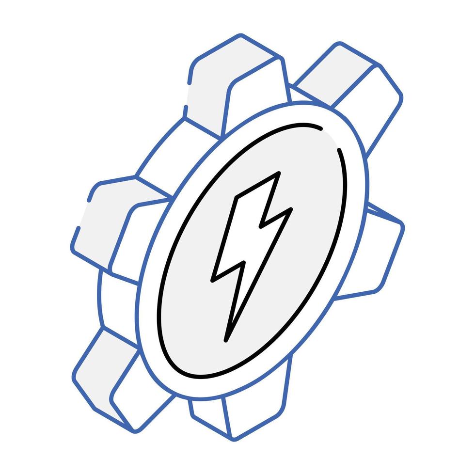 een isometrisch pictogram voor energiebeheer downloaden vector